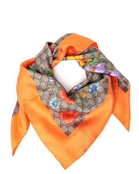 orange gucci scarf|farfetch gucci scarf.